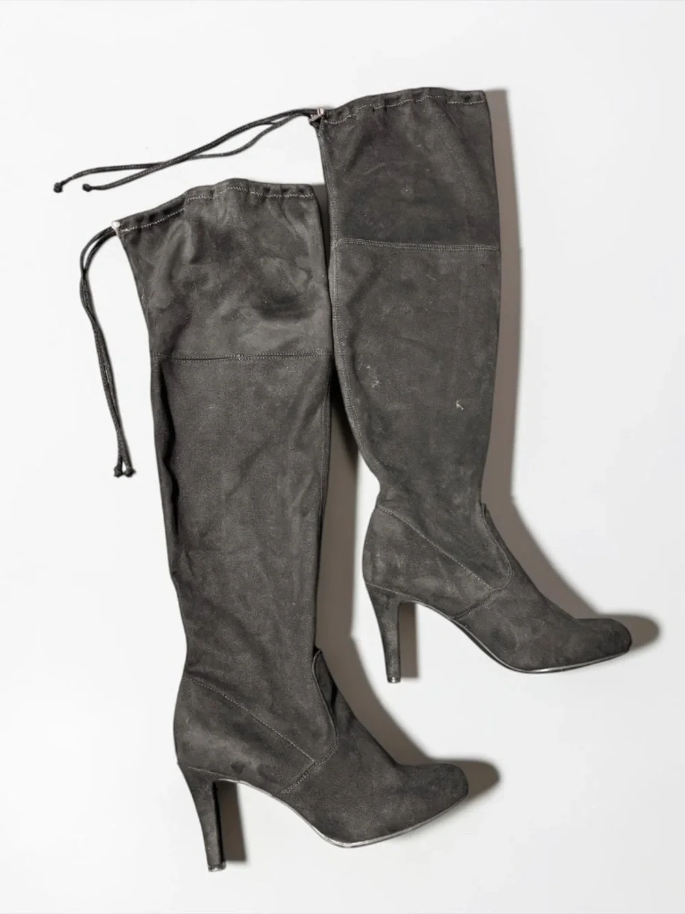 Relativity Black Over The Knee Slouchy Heel Boots Size 9